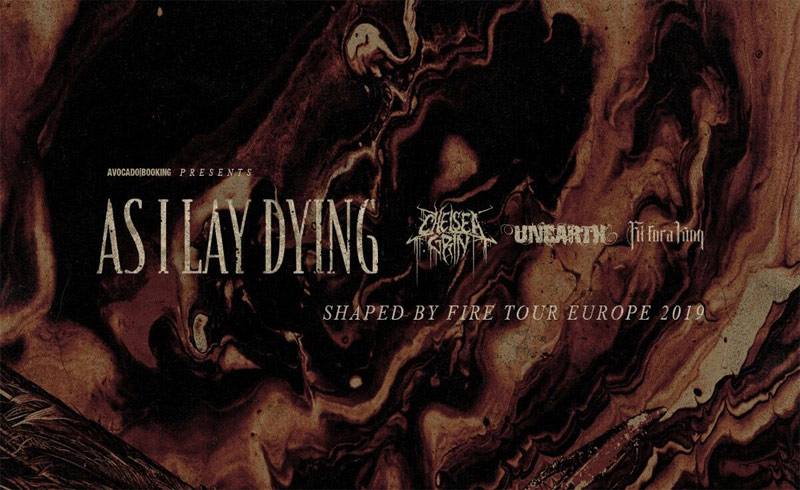 Shaped By Fire Tour Europe 2019 – As I Lay Dying, Chelsea Grin, Unearth, Fit For A King koncertek – 2019. OKTÓBER 7. 18:30 – Barba Negra Music Club – JEGYVÁSÁRLÁS