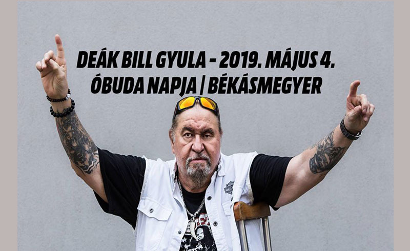 Deák Bill Gyula koncert – 2019. MÁJUS 4. 18:30 – Óbuda Csobánka tér – LEZAJLOTT