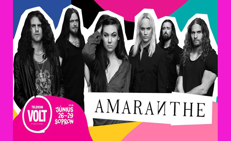 Amaranthe koncert -Telekom VOLT Fesztivál 2019. JÚNIUS 26. 17:00–18:15 – Sopron Volt Fesztivál – JEGYVÁSÁRLÁS
