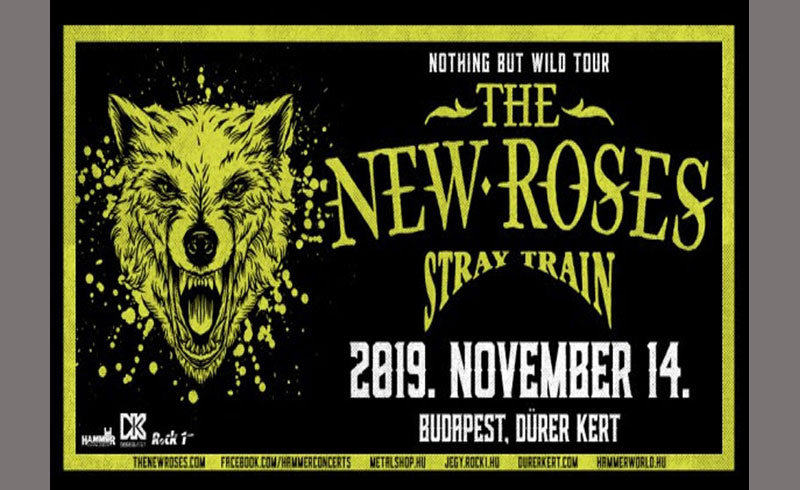 NOTHING BUT WILD TOUR, THE NEW ROSESS, TRAY TRAIN koncertek – 2019. NOVEMBER 14. Dürer Kert