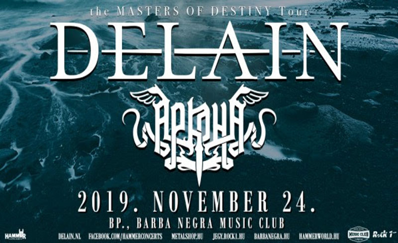 Delain, Arkona koncertek – 2019. NOVEMBER 24. Barba Negra Music Club