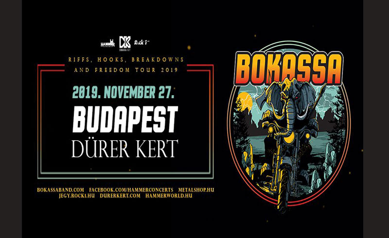 Bokassa koncert – 2019. NOVEMBER 27. Dürer Kert