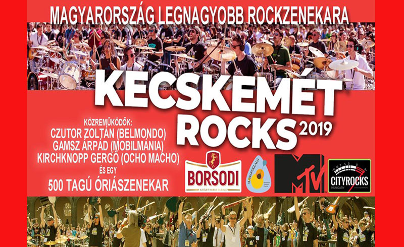 80 énekes, 90 basszusgitáros, 100 dobos és 250 gitáros! Magyarország legnagyobb rockzenei flashmobja!