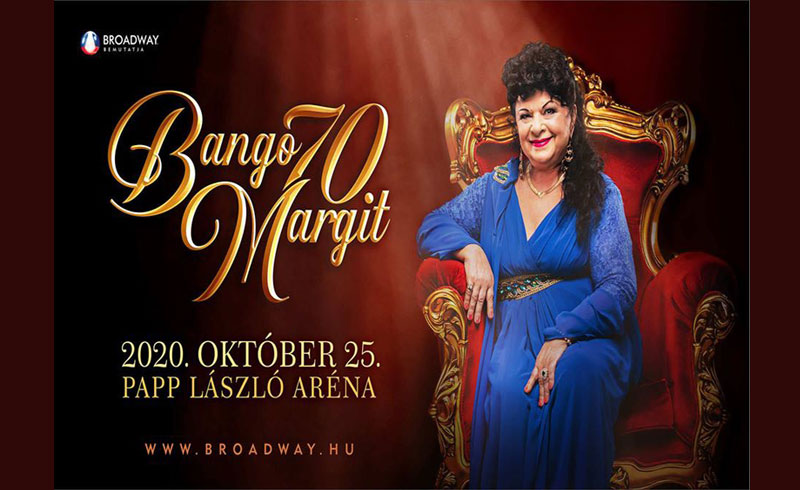 Bangó Margit 70 utolsó nagykoncertje októberben a Papp László Budapest Sportarénában
