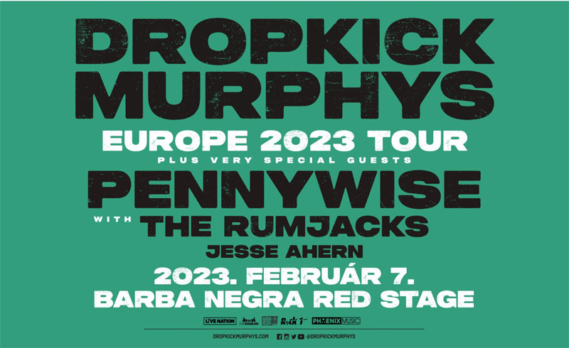 Új dátum! “Turn Up That Dial Tour 2023” feat. Dropkick Murphys koncert 2023. február 7. Budapest, Barba Negra Red Stage