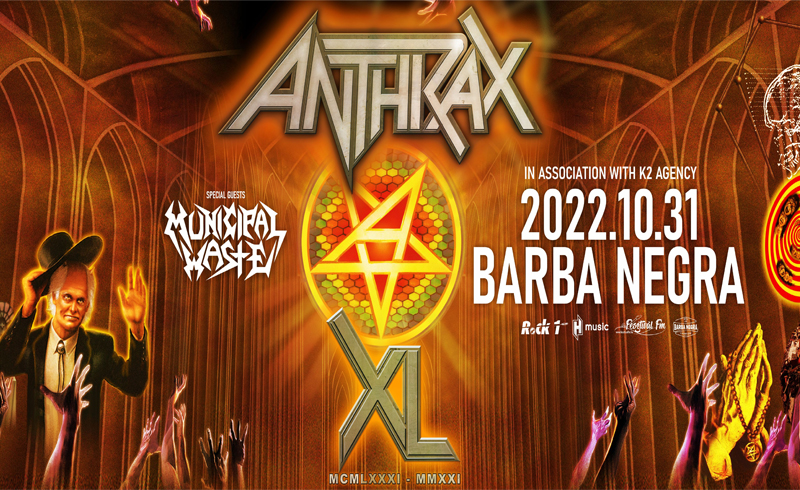 ANTHRAX – 40 éves thrash történelmi utazás jövőre a Barba Negrában!