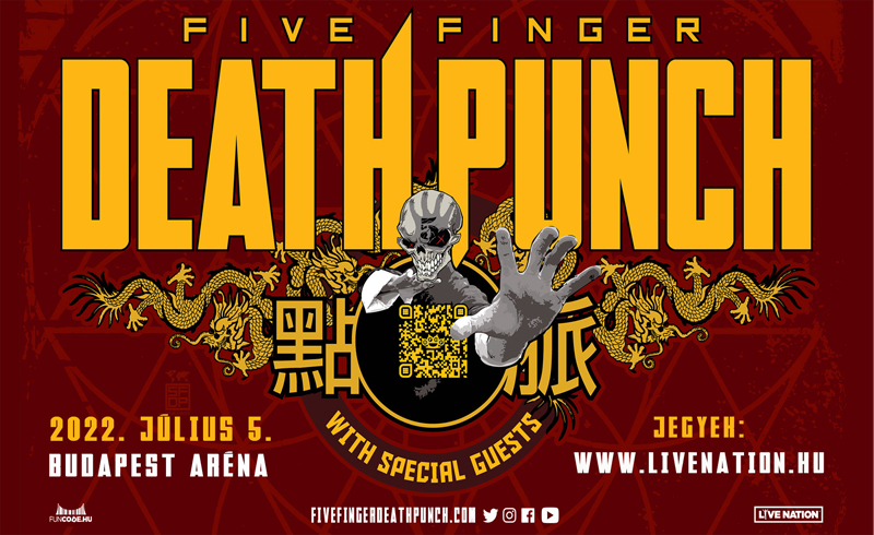 Five Finger Death Punch koncert 2022. július 5. Budapest, Papp László Budapest Sportaréna