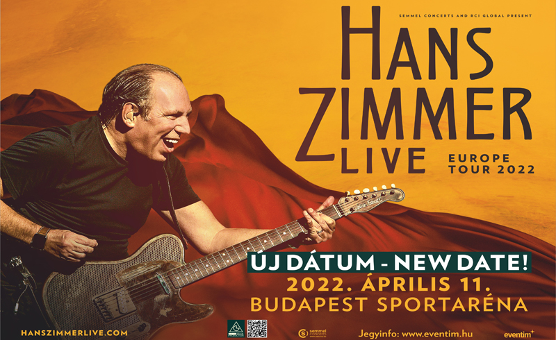 ÚJ DÁTUM! – Hans Zimmer koncert – „Hans Zimmer Live – Europe Tour” 2022. április 11. Budapest, Papp László Budapest Sportaréna