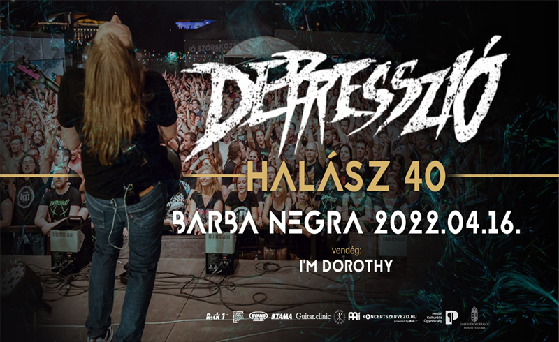Depresszió koncert – Halász 40 2022. április 16. Budapest, Barba Negra