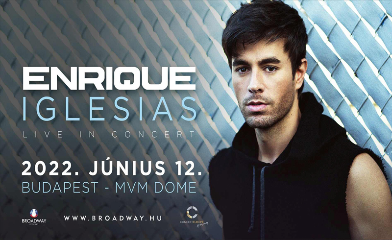 Enrique Iglesias koncert 2022. június 12. Budapest, MVM Dome