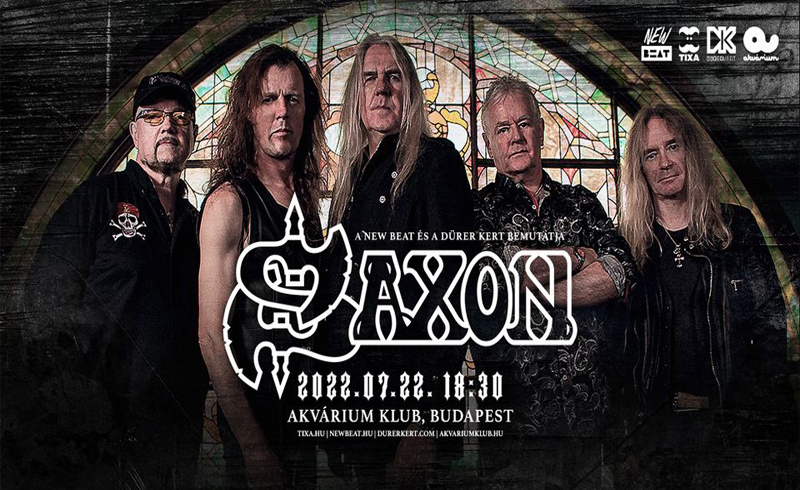 Saxon koncert 2022. július 22. Budapest, Akvárium Klub