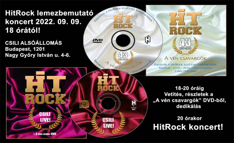 HitRock: Csili Live! – Új koncertalbummal és zenés riportfilmmel indítja az őszt a patinás rockzenekar