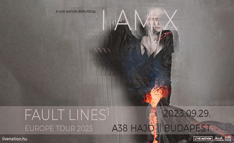 IAMX koncert 2023. szeptember 29. Budapest, A38 Hajó