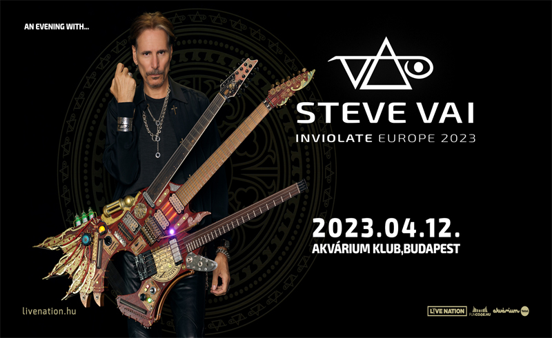 A Grammy-díjas gitárzseni, Steve Vai újra Budapesten játszik
