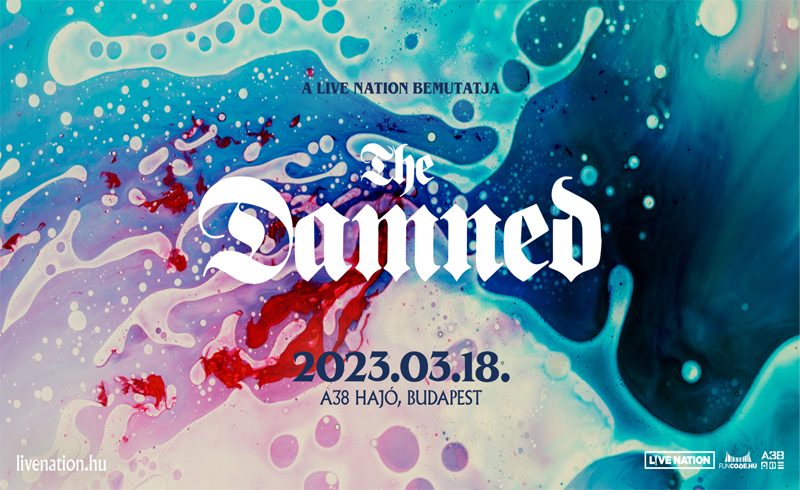 The Damned koncert 2023. március 18. Budapest, A38 Hajó