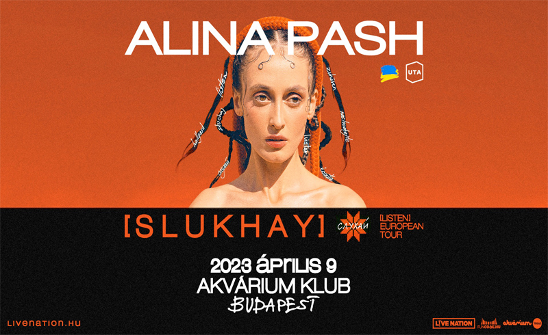 Alina Pash koncert 2023. április 9. Budapest, Akvárium Klub