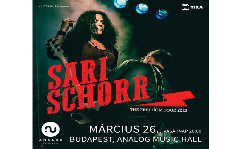 Sari Schorr koncert 2023. március 26 Budapest, Analog Music Hall