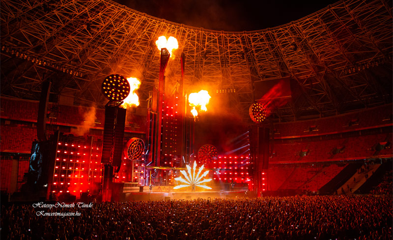 Rammstein koncertfotók 2023.07.12. Budapest, Puskás Stadion