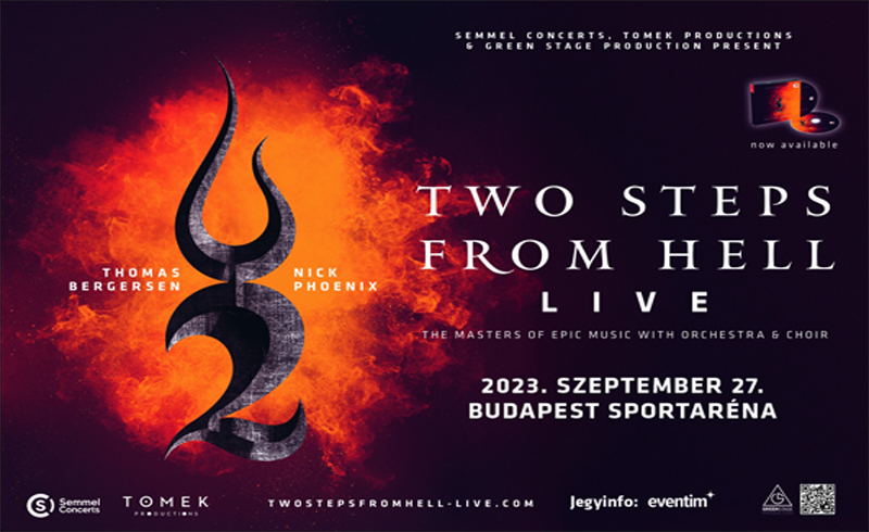 Two Steps from Hell, Thomas Bergersen & Nick Phoenix – Two Steps From Hell Live 2023. szeptember 27. Papp László Budapest Sportaréna