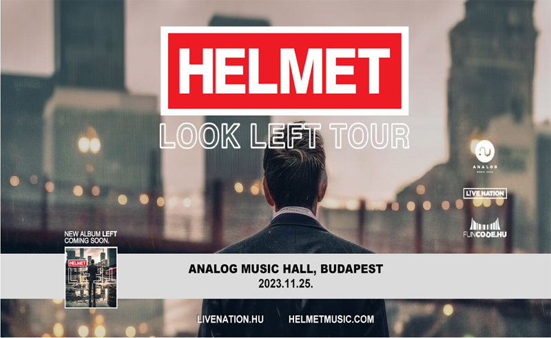 Helmet koncert 2023. november 25. Budapest, Analog Music Hall