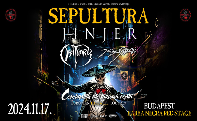 Búcsúzik a 40 éves Sepultura – novemberben koncert Budapesten!