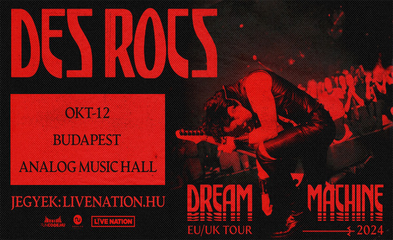 Des Rocs koncert 2024. október 12. Budapest, Analog Music Hall