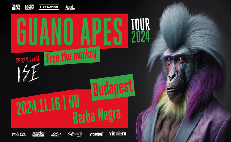 Új helyszín! – A Guano Apes koncertje a Barba Negrába költözik