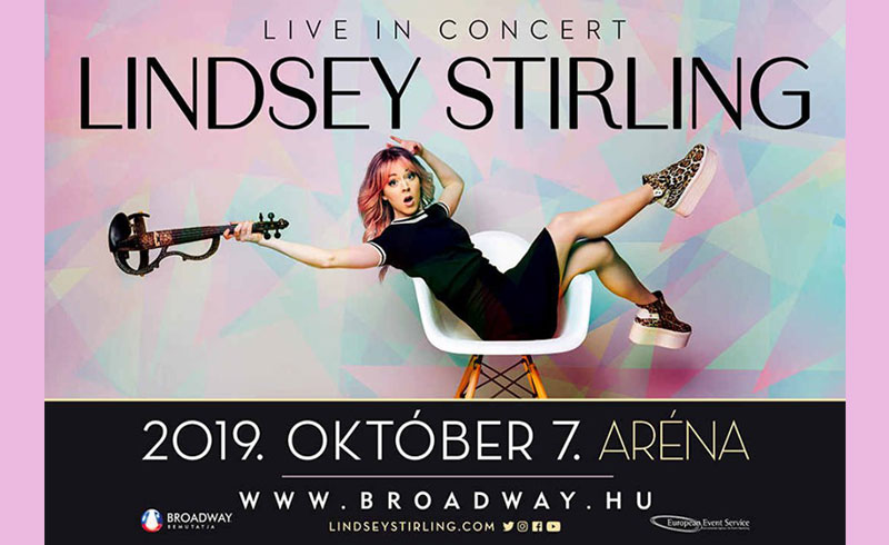 LINDSEY STIRLING Live in Concert – 2019. OKTÓBER 7. 20:00 – Papp László Budapest Sportaréna