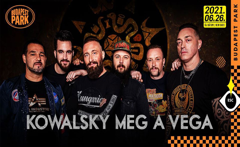 ÚJ DÁTUM! Kowalsky Meg a Vega koncert 2021. június 26. Budapest Park