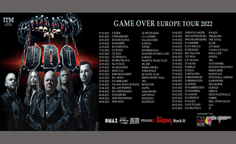 Game Over – Megjelent az új U.D.O. album, márciusban élőben is meghallgathatjuk