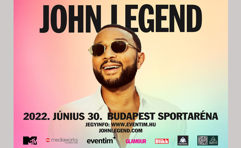 Sajtóközlemény – Jövőre Budapesten koncertezik John Legend