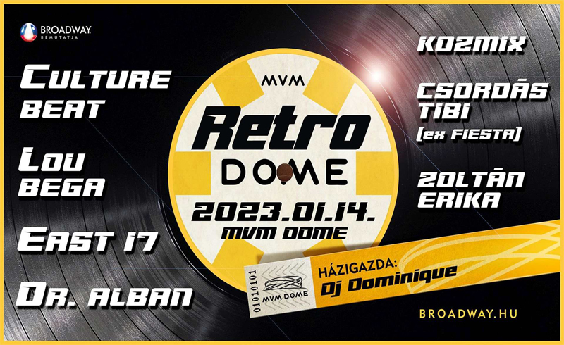 Lou Bega, Culture Beat, Dr. Alban, East 17 koncertek jövőre a MVM Dome-ban!