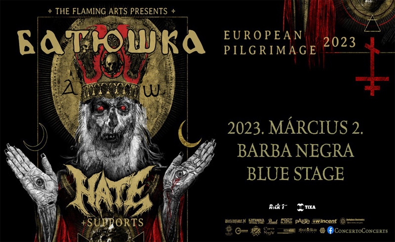 Batushka, Hate koncertek 2023. március 2. Budapest, Barba Negra Blue Stage