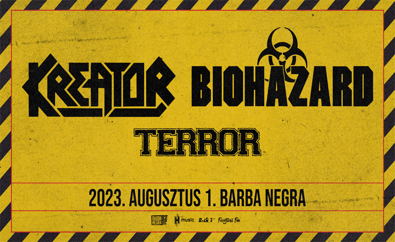 Kreator, Biohazard és Terror: thrash / hardcore mini feszt augusztusban a Barba Negrában!