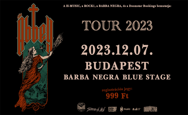 The Abbey koncert 2023. december 7. Budapest, Barba Negra Blue Stage