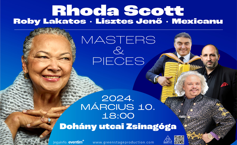 Rhoda Scott & Roby Lakatos & Lisztes Jenő & Mexicanu egy koncerten Dohány utcai Zsinagógában!