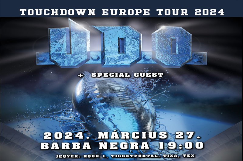 U.D.O. koncert + vendég 2024. március 27., szerda 18:30, Budapest, Barba Negra Red Stage