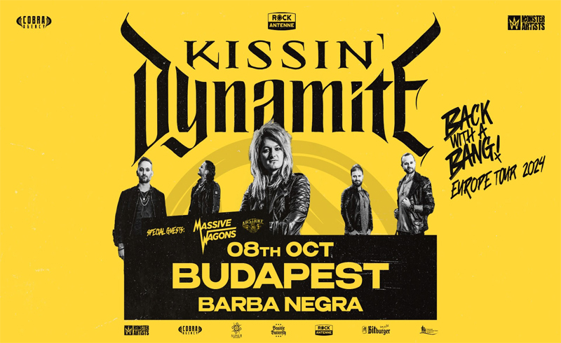 Újra Budapesten a Kissin’ Dynamite – Back With A Bang Europe Tour 2024