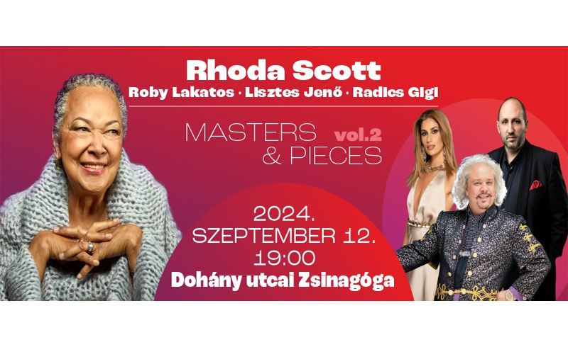 Masters & Pieces Vol.II. koncert: Rhoda Scott is fellép a Dohány utcai Zsinagógában
